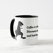 Dinosaurierkaffee Tasse (Vorderseite Links)