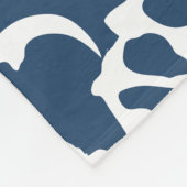 Dinosaurierknochen (blau) fleecedecke (Ecke)