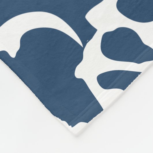 Dinosaurierknochen (blau) fleecedecke (Ecke)