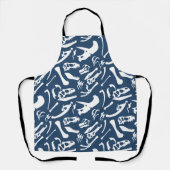 Dinosaurierknochen (blau) schürze (Vorderseite)
