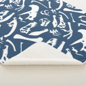 Dinosaurierknochen (blau) sherpadecke (3/4)