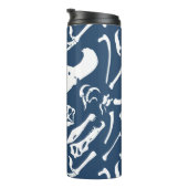 Dinosaurierknochen (blau) thermosbecher (Nach rechts gedreht)
