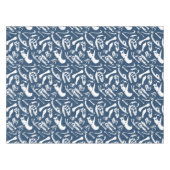 Dinosaurierknochen (blau) tischdecke (Vorderseite (Horizontal))
