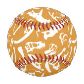 Dinosaurierknochen (Gold) Baseball (Vorderseite)