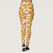 Dinosaurierknochen (Gold) Leggings (Rückseite)