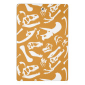 Dinosaurierknochen (Gold) Mini Klemmbrett (Rückseite)