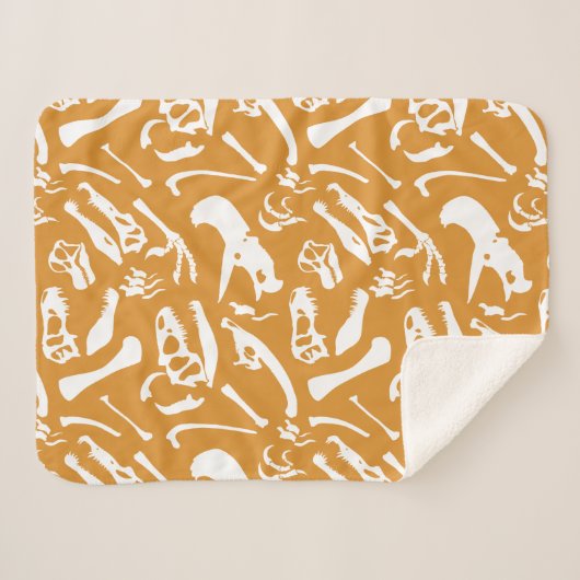 Dinosaurierknochen (Gold) Sherpadecke (Vorderseite (Horizontal))