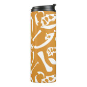Dinosaurierknochen (Gold) Thermosbecher (Nach links gedreht)