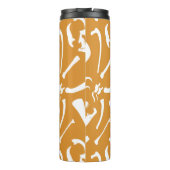 Dinosaurierknochen (Gold) Thermosbecher (Rückseite)