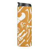 Dinosaurierknochen (Gold) Thermosbecher (Nach rechts gedreht)