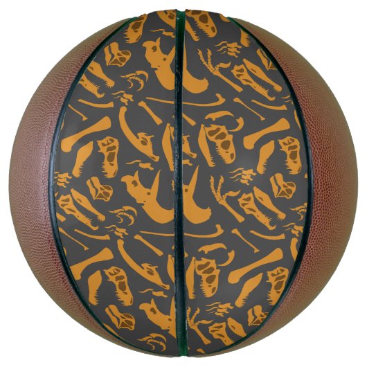 Dinosaurierknochen (grau) basketball (Vertikal)