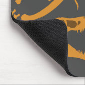 Dinosaurierknochen (grau) mousepad (Ecke)