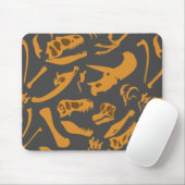 Dinosaurierknochen (grau) mousepad (Mit Mouse)