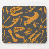 Dinosaurierknochen (grau) mousepad (Vorne)