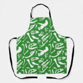 Dinosaurierknochen (grün) schürze (Vorderseite)