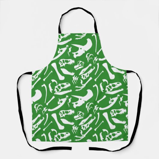 Dinosaurierknochen (grün) schürze (Vorderseite)