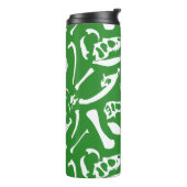 Dinosaurierknochen (grün) thermosbecher (Nach links gedreht)