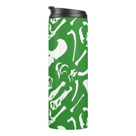 Dinosaurierknochen (grün) thermosbecher (Nach rechts gedreht)