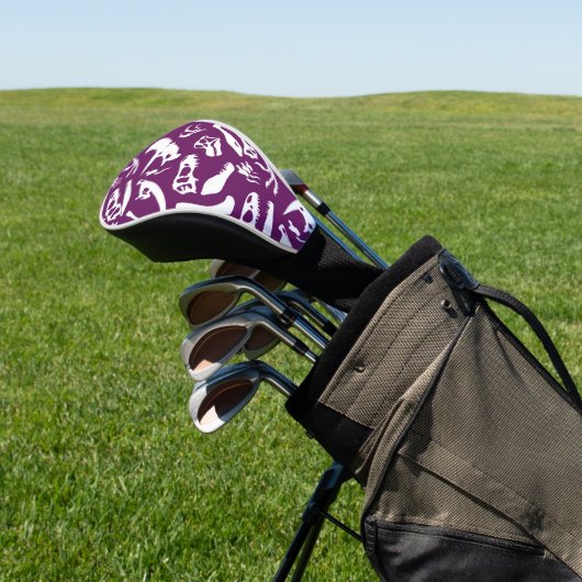 Dinosaurierknochen (Lila) Golf Headcover (In SItu)