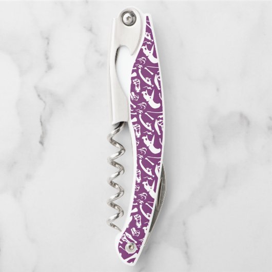 Dinosaurierknochen (Lila) Kellnermesser (Vorderseite)