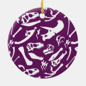 Dinosaurierknochen (Lila) Keramik Ornament (Hinten)
