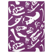Dinosaurierknochen (Lila) Klemmbrett (Rückseite)