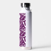 Dinosaurierknochen (Lila) Trinkflasche (Links)