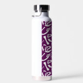 Dinosaurierknochen (Lila) Trinkflasche (Rechts)