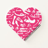 Dinosaurierknochen (rosa) notizblock (Rückseite)