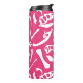 Dinosaurierknochen (rosa) thermosbecher (Nach links gedreht)
