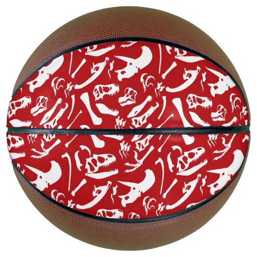 Dinosaurierknochen (rot) basketball (Vorderseite)