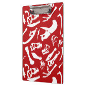 Dinosaurierknochen (rot) klemmbrett (Links)