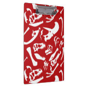 Dinosaurierknochen (rot) klemmbrett (Rechts)