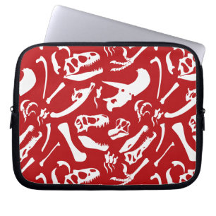 Dinosaurierknochen (rot) laptopschutzhülle