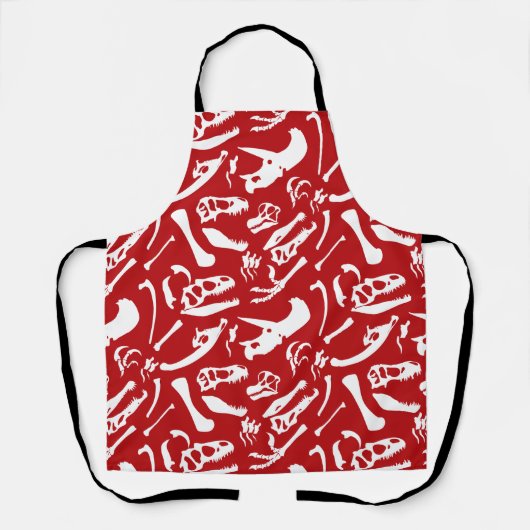 Dinosaurierknochen (rot) schürze (Vorderseite)