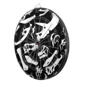 Dinosaurierknochen (schwarz) dartscheibe (Vorderseite rechts)