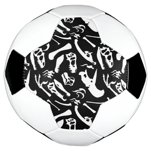 Dinosaurierknochen (schwarz) fußball (Gedreht)