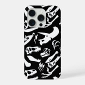 Dinosaurierknochen (Schwarz) iPhone Hülle (Rückseite)