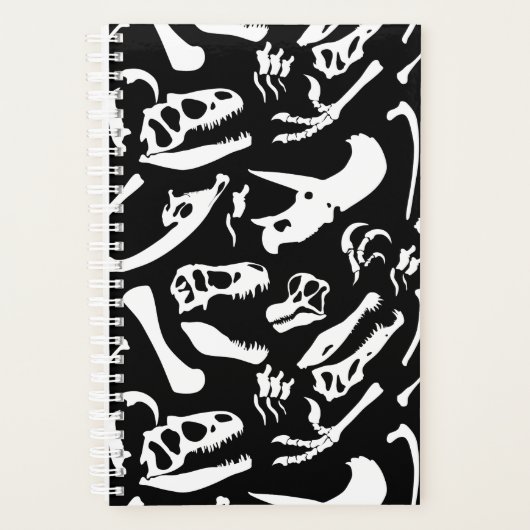 Dinosaurierknochen (schwarz und weiß) planer (Vorderseite)