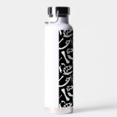 Dinosaurierknochen (schwarz und weiß) trinkflasche (Rechts)