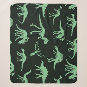 Dinosaurierknochen Vintage Silhouette Illustration Sherpadecke