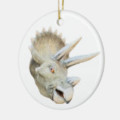 Dinosaurierkopf, Rundschmuck Keramik Ornament (Links)