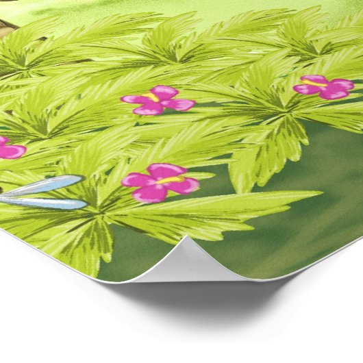 Dinosaurierlandschaft Poster (Ecke)