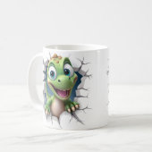 Dinosaurierloch im Baby Kaffeetasse (Vorderseite Links)