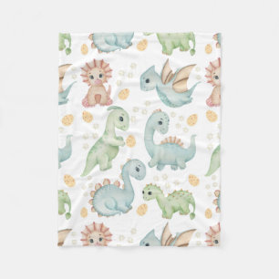 Dinosauriermuster Fleecedecke