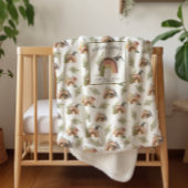 Dinosauriermuster | Monogram Sherpa Sherpadecke