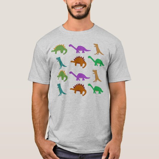 Dinosauriermusterkleid T-Shirt (Vorderseite)