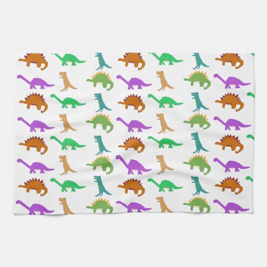 Dinosauriermustertuch Geschirrtuch (Horizontal)