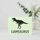 Dinosauriername anpassen postkarte (Stehend Vorderseite)