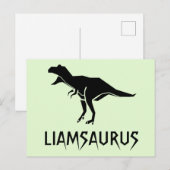 Dinosauriername anpassen postkarte (Vorne/Hinten)